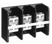 1492 Power Block, Standard Feed-Through/Splicer Block, 3-Pole, Aluminum, 2 Openings Line Side, 2 Openings Load Side, 620 Amps