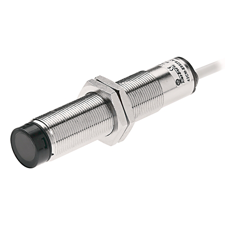 PHOTOSWITCH Photoelectric Sensor, 100mm (3.9in), Background Suppression, Source (PNP), 4-pin DC Micro QD