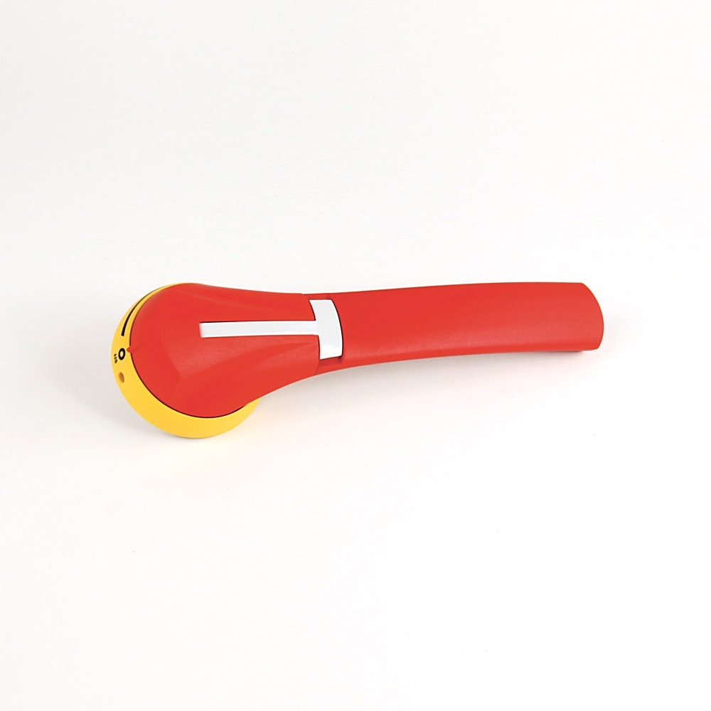 194R Disconnect Switch Accessories, Red/Yellow Operating Handle, standard orientation without defeater