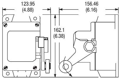 801 General Purpose Limit Switch, Roller Lever Type, Slow Action, Spring Return, Type 10 Housing Style, Arrangement C