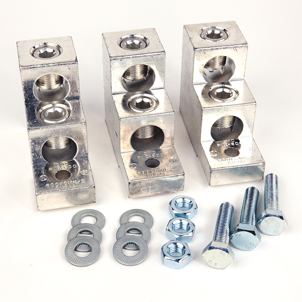 194R Disconnect Switch Accessories, Terminal Lug Kit For Use With UL Non-fused switches: 600 A and UL Fused switches: 600...800 A (Pkg. Qty. 3)