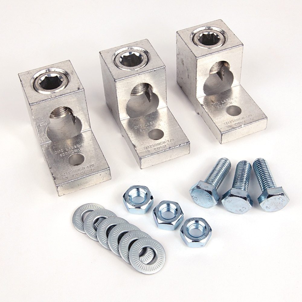 194R Disconnect Switch Accessories, Terminal Lug Kit For Use With UL Fused and non-fused switches: 400 A (Pkg. Qty. 3)