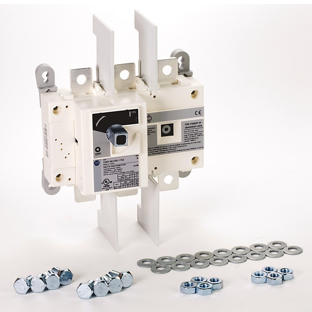 194R Fused and Non-Fused Disconnected Switches, Open, Non-Fused UL600 A, 3 Pole,