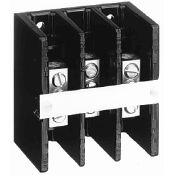 1492 Power Block, Standard Feed-Through/Splicer Block, 3-Pole, Aluminum, 1 Opening Line Side, 1 Opening Load Side, 115 Amps