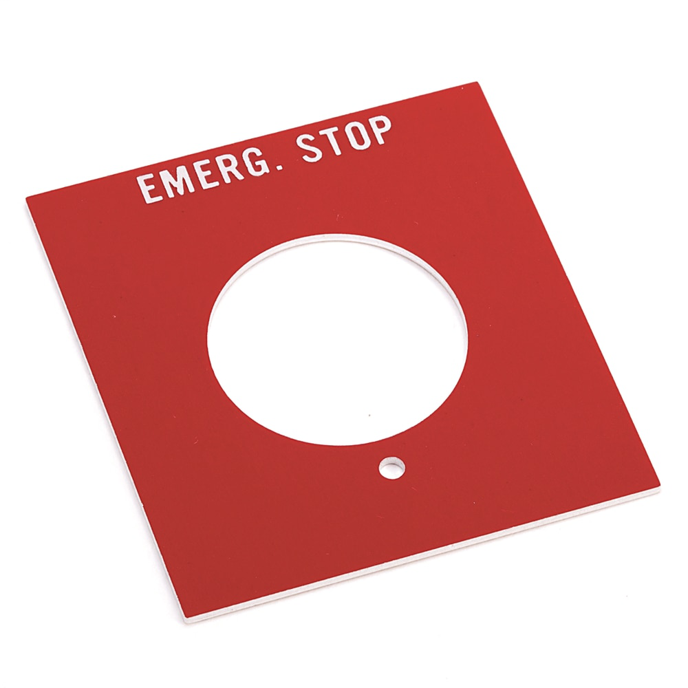 800H PB START-STOP Jumbo Legend Plate - 800H-Y49J