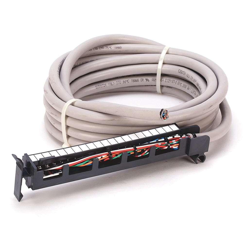 , 1492-CABLE* - Digital Cable, Cable Type WH: Digital I/O Module-Ready Cable with 1756-WH 16-Point Wiring Arm, 5.0 meter (16.4 feet),