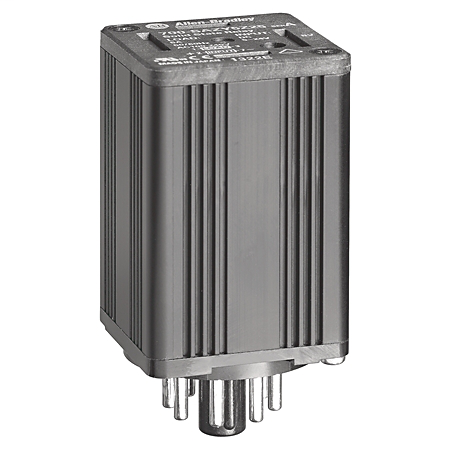 Tube Based Style, Socketed, Solid-State Relay, w/ LED Diag. Indicator, Rated Output of 5 Amp @ 100...240V AC, Rated Input of 5-24V DC
