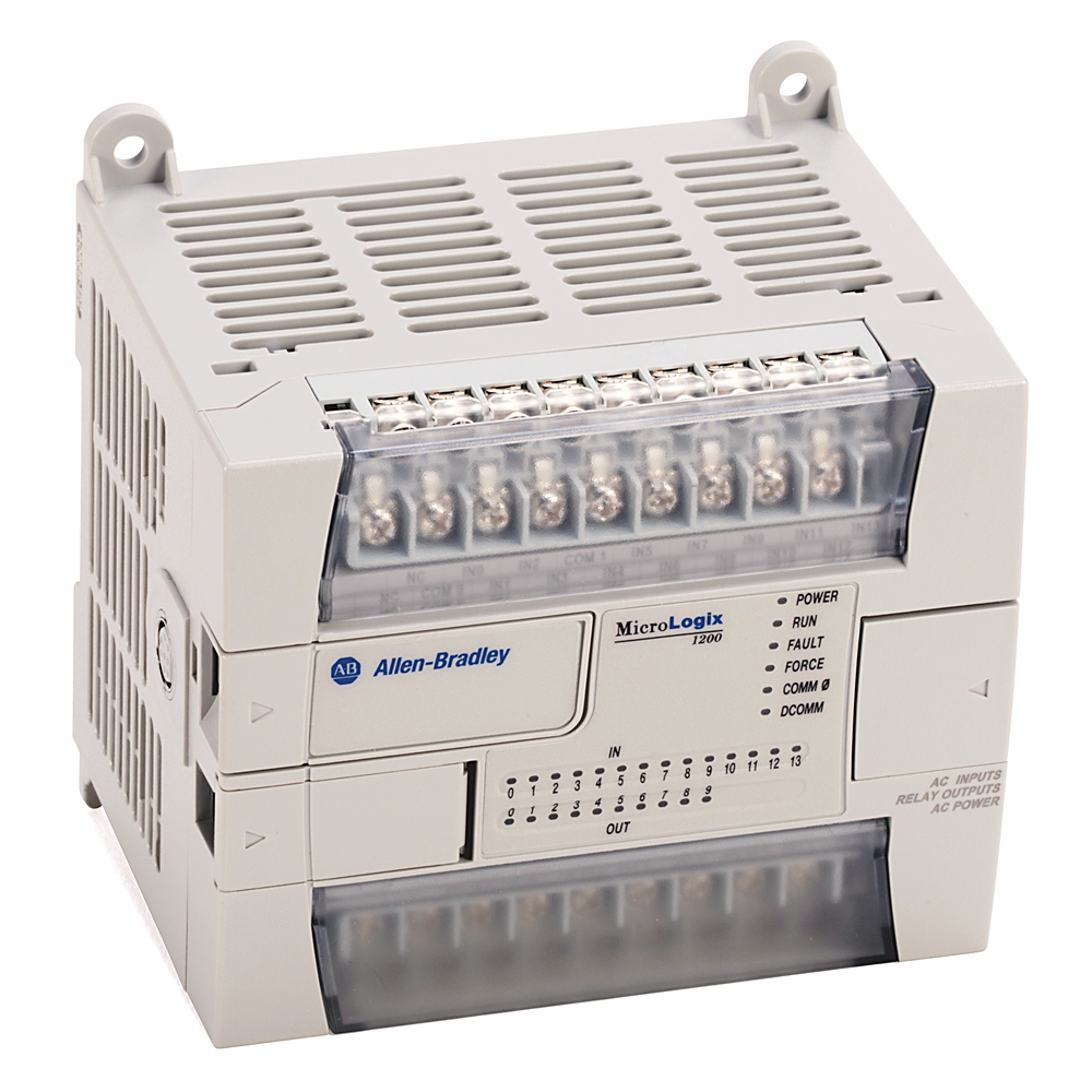 A-B 1762-L24BXB MICROLOGIX 1200 WITH 14 24VDC INPUTS & 5 10 RELAY OUTPUTS 24VDC LINE POWER A-B 1762-L24BXB MICROLOGIX 1200 WITH 14 24VDC INPUTS & 5 10 RELAY OUTPUTS 24VDC LINE POWER