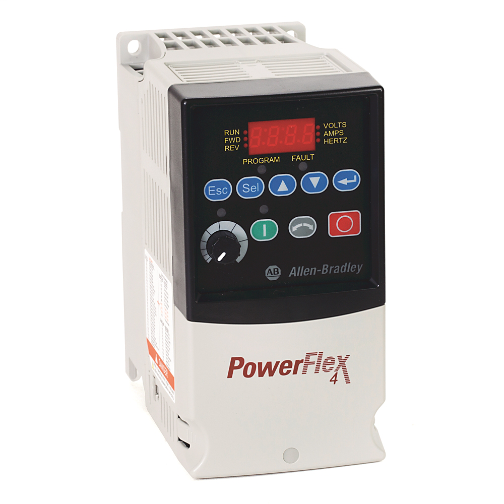 A-B 22A-V4P5F104 PowerFlex 4 0.75 kW (1 Hp) AC Drive A-B 22A-V4P5F104 PowerFlex 4 0.75 kW (1 Hp) AC Drive