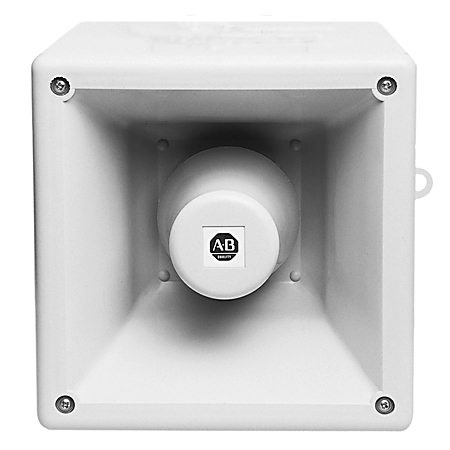 A-B 855H-BCD24ADR5 24VDC ELECTRONIC HORN W/ ATTACHED AMBER STROBE BEACON A-B 855H-BCD24ADR5 24VDC ELECTRONIC HORN W/ ATTACHED AMBER STROBE BEACON