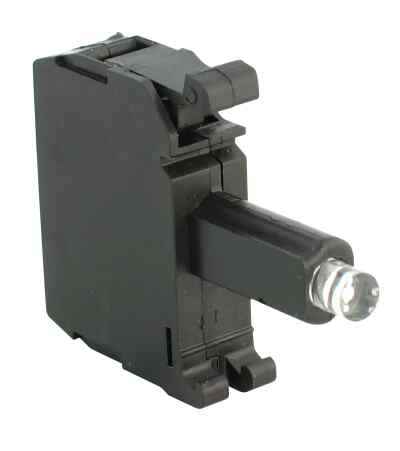 Integrated LED (screwless), Metal Latch Mount, 120V AC, Red LED