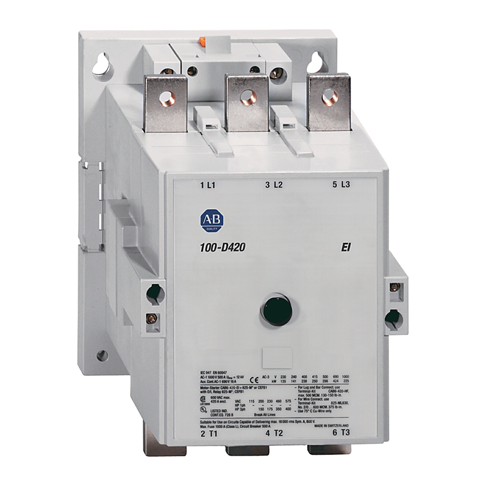 Allen Bradley 100-D250EZJ11 250 Amp MCS D IEC Contactor Allen Bradley 100-D250EZJ11 250 Amp MCS D IEC Contactor