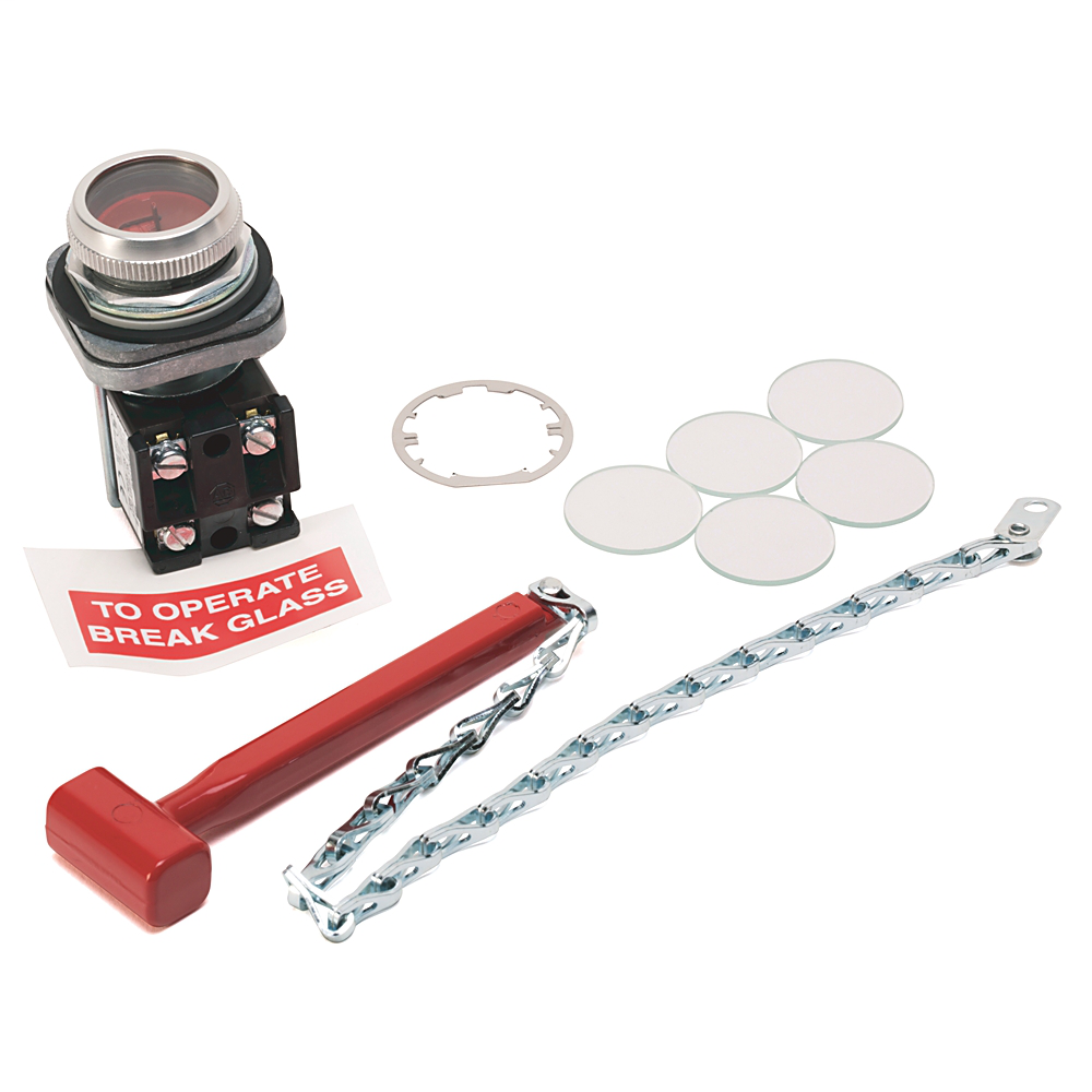 Allen-Bradley 800T-S6M 30 mm Break Glass Kit Allen-Bradley 800T-S6M 30 mm Break Glass Kit