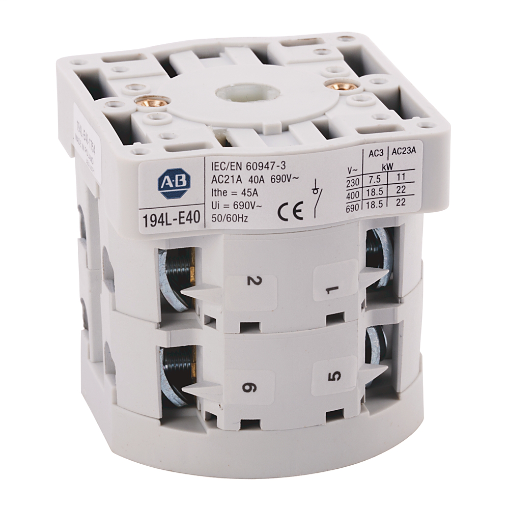 Allen-Bradley 194L-E40-1754 40 A 194L Load Sw Allen-Bradley 194L-E40-1754 40 A 194L Load Sw