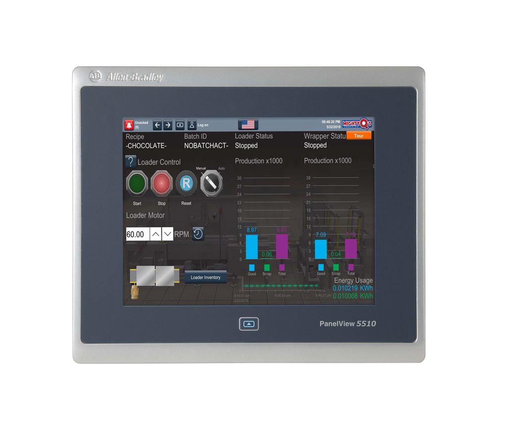 Allen-Bradley 2715P-T10CD PanelView 5510 10" Allen-Bradley 2715P-T10CD PanelView 5510 10"