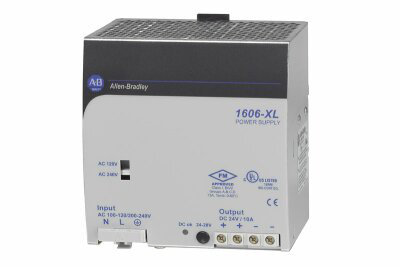 1606-XL240DR: Redundant Power Supply, 24V DC, 240 W, 120/240V AC / 210-375V DC Input Voltage