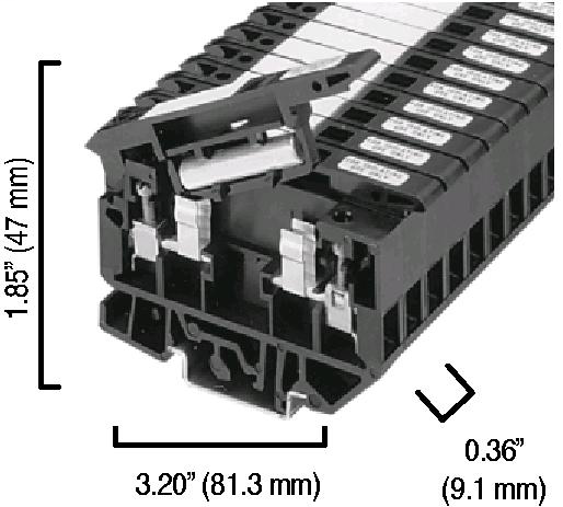 Allen-Bradley 1492-H5 4 mm Fuse Terminal Block Allen-Bradley 1492-H5 4 mm Fuse Terminal Block