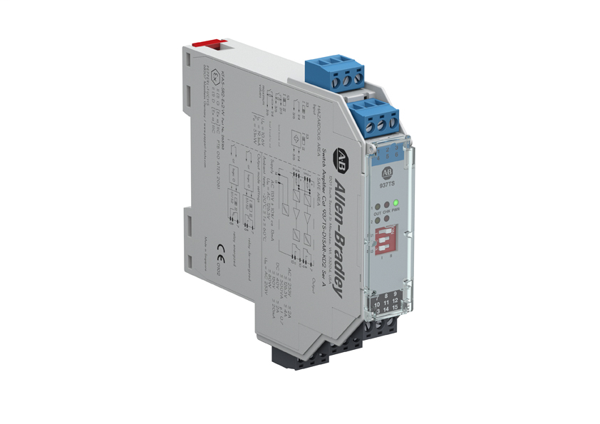 937 Isolated Barrier, 20mm Module (Standard Density), Digital In I/O Type, Switch Amplifier with Relay Output, 115V AC, Dual Channel