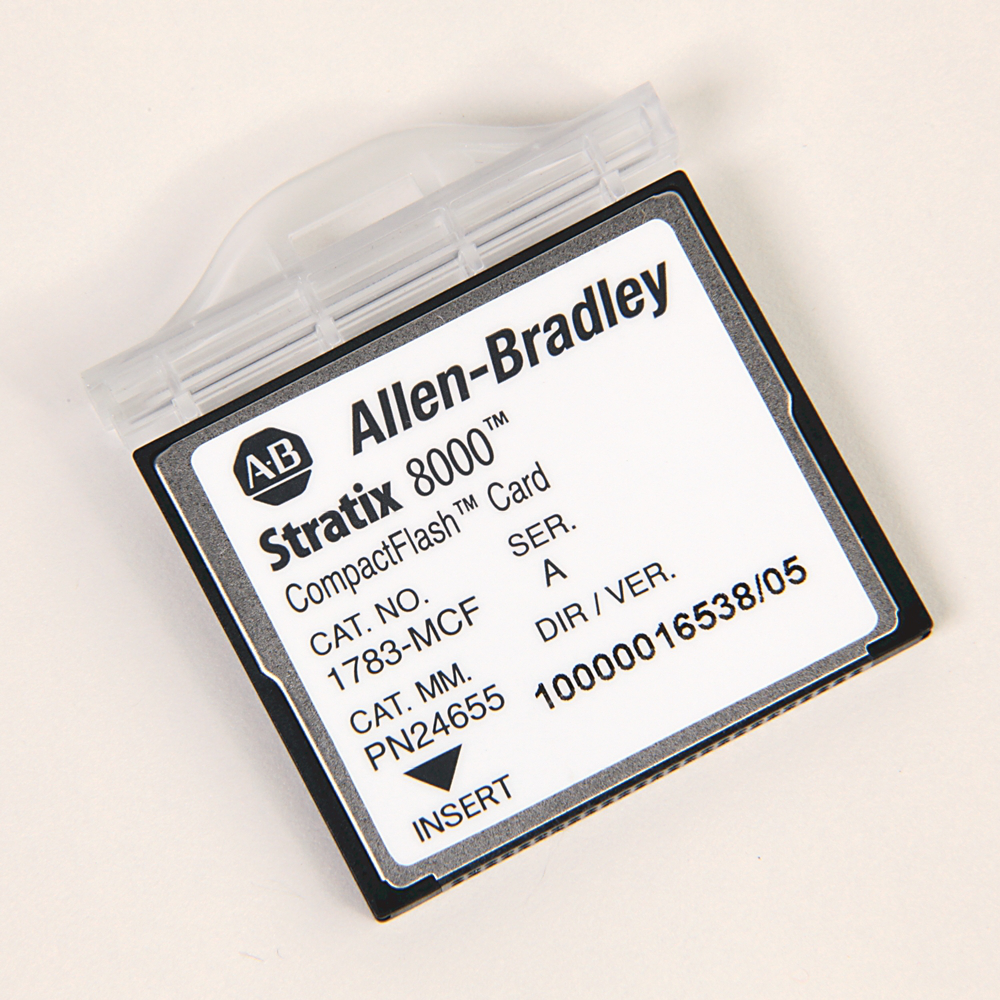 Allen Bradley 1783-MCF Stratix 8000 CompactFlash Spare Ethernet Managed Switch Memory Card Allen Bradley 1783-MCF Stratix 8000 CompactFlash Spare Ethernet Managed Switch Memory Card