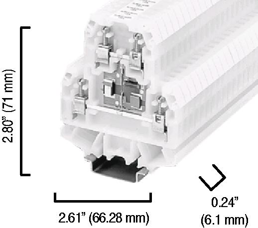 Allen Bradley 1492-H2K024 24 VAC/VDC Surge Suppressor for Terminal Block Allen Bradley 1492-H2K024 24 VAC/VDC Surge Suppressor for Terminal Block