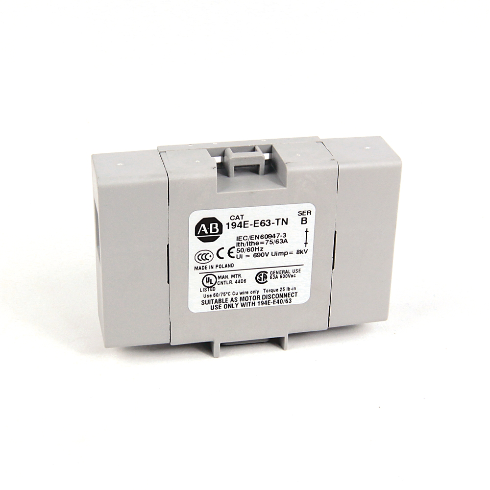 194E Accessories, Neutral Terminal, 40 - 63 Amp, Front / Door,