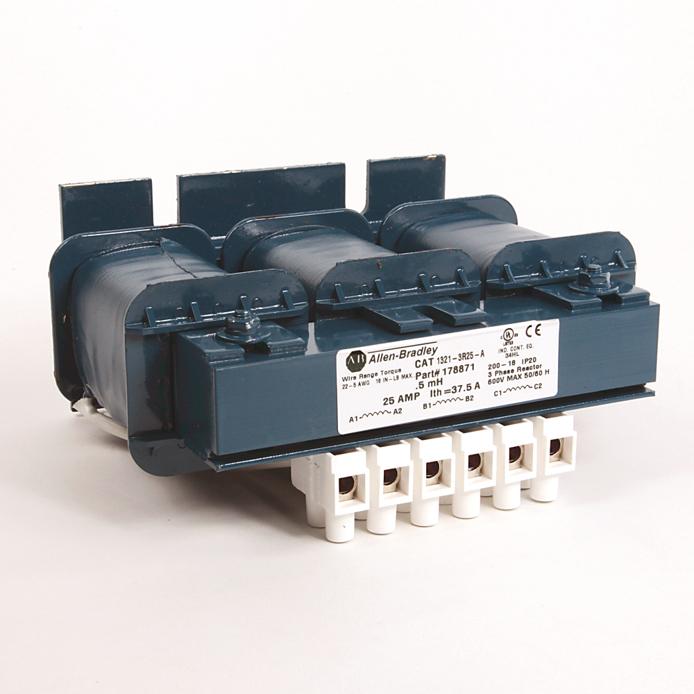 Allen-Bradley 1321-3R200-B 200 Amp Line-Load Reactor Allen-Bradley 1321-3R200-B 200 Amp Line-Load Reactor
