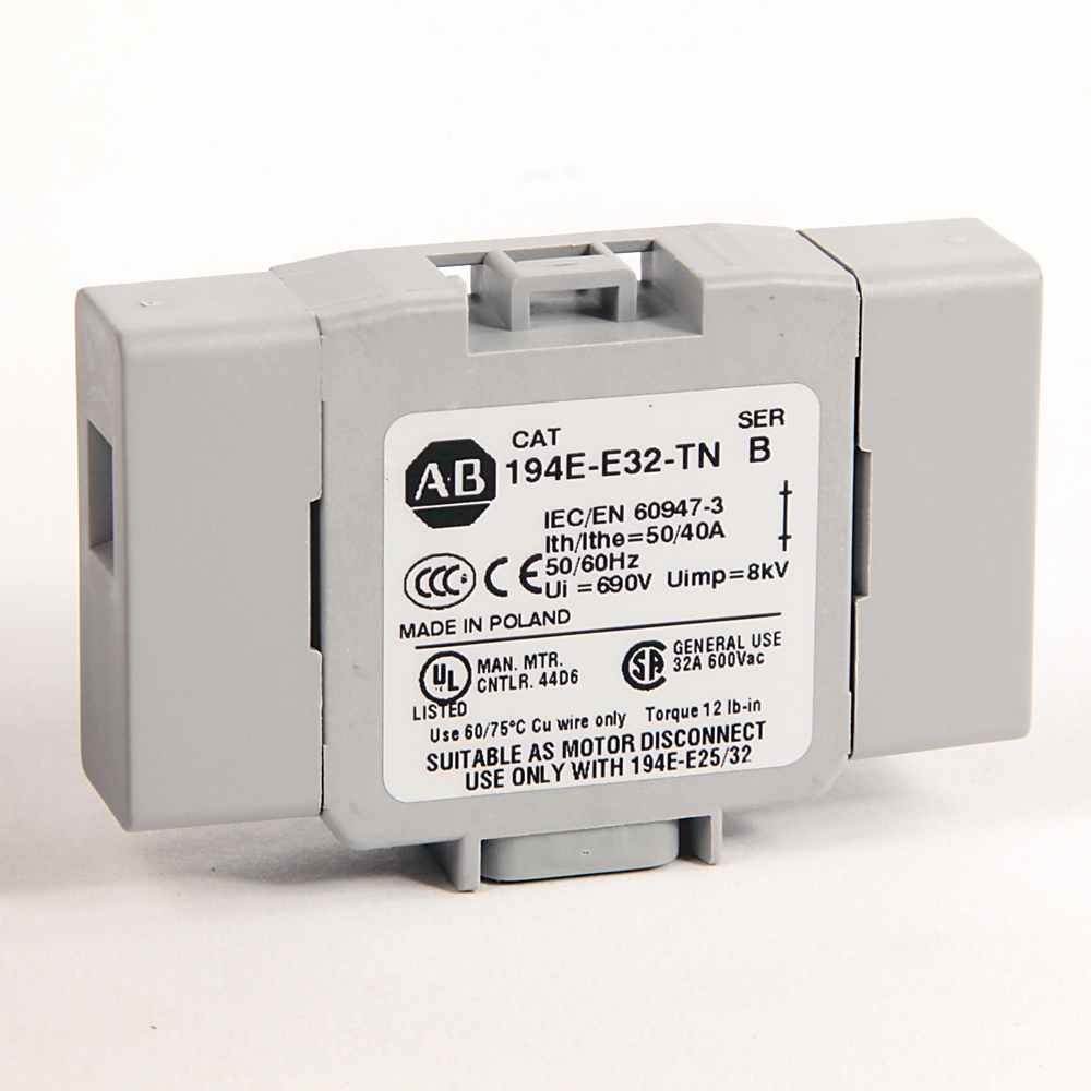 194E Accessories, Neutral Terminal, 25 - 32 Amp, Front / Door,