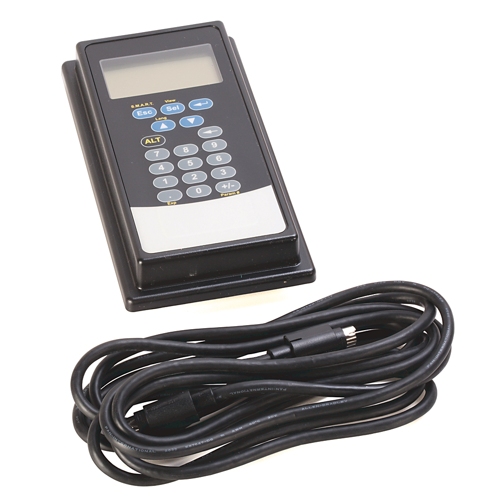 Allen Bradley 20-HIM-C5S NEMA 4X/12 IP66 LCD Human Interface Module Remote DPI Programmer with 1202-C30 Cable Allen Bradley 20-HIM-C5S NEMA 4X/12 IP66 LCD Human Interface Module Remote DPI Programmer with 1202-C30 Cable