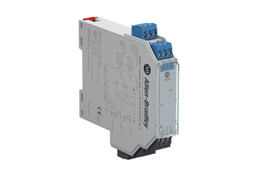 937 Isolated Barrier, 20mm Module (Standard Density), Analog In I/O Type, (SMART) Transmitter, Power Supply, 24V DC, Dual Channel