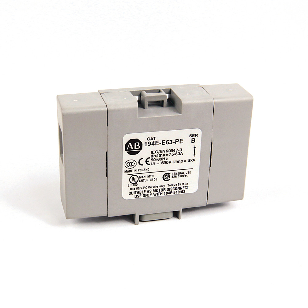 194E Accessories, Earthing / Grounding Terminal, 40 - 63 Amp, Front / Door,