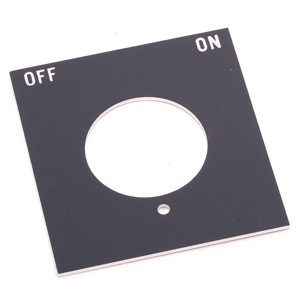 800H 7 & 9 Accessories, 800H 7 & 9 Legend Plates, Vertical, No Color Code, Standard, OFF-ON