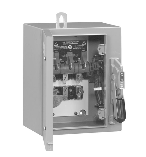 1494G Enclosed Disconnect Switches, 400A, Type 3R/4/12 - Enclosure Code F, 3 pole, three phase, Class H fuse clips, 600VAC
