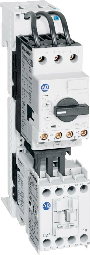 Allen-Bradley 103S-ATD2-CB63C IEC Combination Starter, 100-C09, 110V 50Hz / 120V 60Hz, 1 N.O. 0 N.C., 140M-C2E (C-Frame), High Break, Internal Auxiliary Contact 1 N.O. + 1 N.C., No Side Mount Aux. or Trip Contacts Allen-Bradley 103S-ATD2-CB63C IEC Combination Starter, 100-C09, 110V 50Hz / 120V 60Hz, 1 N.O. 0 N.C., 140M-C2E (C-Frame), High Break, Internal Auxiliary Contact 1 N.O. + 1 N.C., No Side Mount Aux. or Trip Contacts
