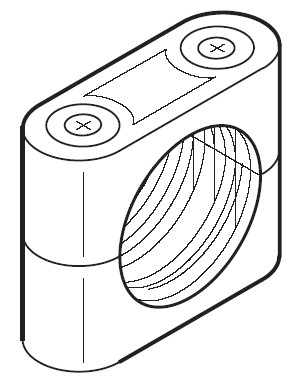 Allen-Bradley 871A-BP18 18 mm Stainless Steel Clamp Style Proximity Sensor Mounting Bracket Allen-Bradley 871A-BP18 18 mm Stainless Steel Clamp Style Proximity Sensor Mounting Bracket