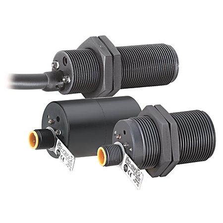 Proximity Sensor, 3-Wire DC Plastic Face/Nickel Plated Brass Barrel, 30mm Diameter:Threaded, 2mm to 10mm Sensing Distance, Shielded, N.O., Source (PNP) Output, PVC Cable
