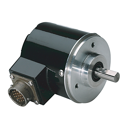 Optical Absolute Encoder, NEMA Type4/Type 13, Single-Turn, Size 25, Gray Code Output, 8 bit/0-255 Counts Per Revolution