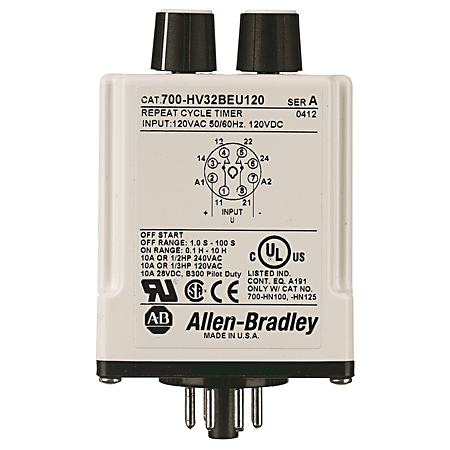 Allen-Bradley 700-HV32AAU24 Repeat Cycle Timing Relay Allen-Bradley 700-HV32AAU24 Repeat Cycle Timing Relay