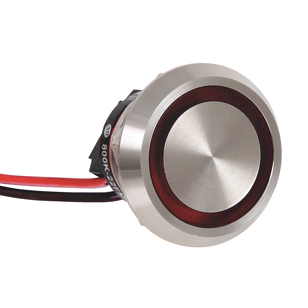 Allen Bradley 800K-22FMR24X01 22.5 mm 1NC Red Momentary 316 Stainless Steel Piezoelectric Push Button Allen Bradley 800K-22FMR24X01 22.5 mm 1NC Red Momentary 316 Stainless Steel Piezoelectric Push Button