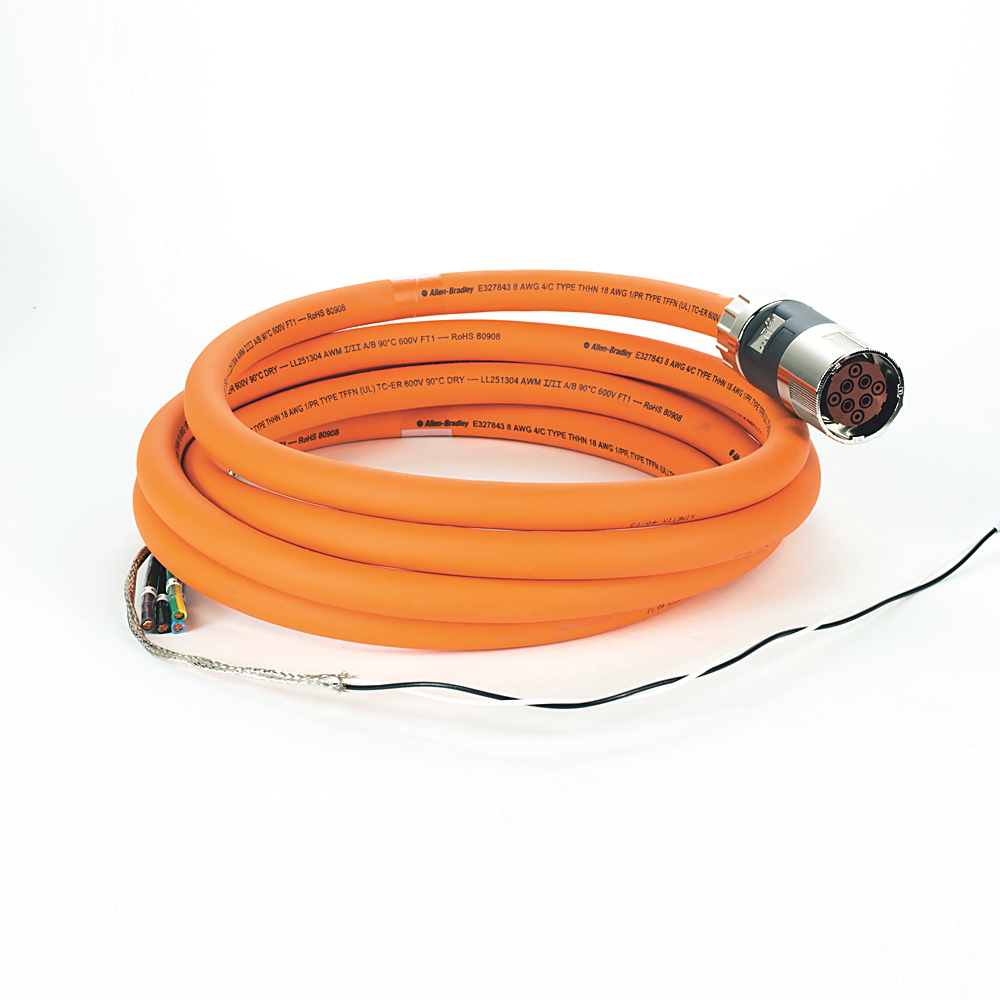 Allen Bradley 2090-CPBM7DF-08AA04 MP Series 4 m Length Motor Power and Brake Cable Allen Bradley 2090-CPBM7DF-08AA04 MP Series 4 m Length Motor Power and Brake Cable