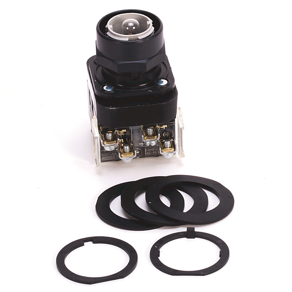 Allen-Bradley 800H-PRBH16A Amber Plastic 30.5 mm Momentary Contact Illuminated Push Button Allen-Bradley 800H-PRBH16A Amber Plastic 30.5 mm Momentary Contact Illuminated Push Button