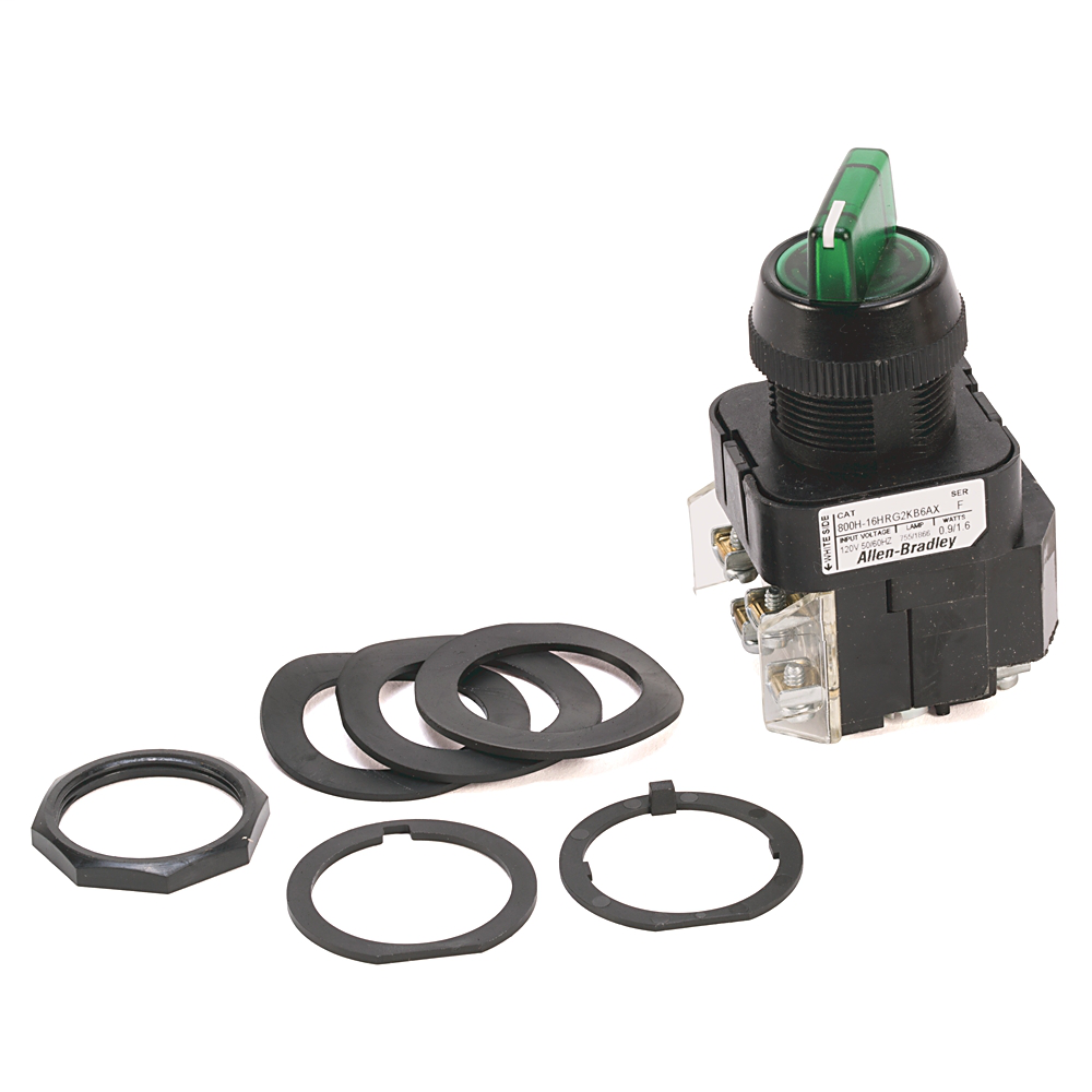 Allen-Bradley 800H-2JRRH2KB7AX 30mm Selector Allen-Bradley 800H-2JRRH2KB7AX 30mm Selector