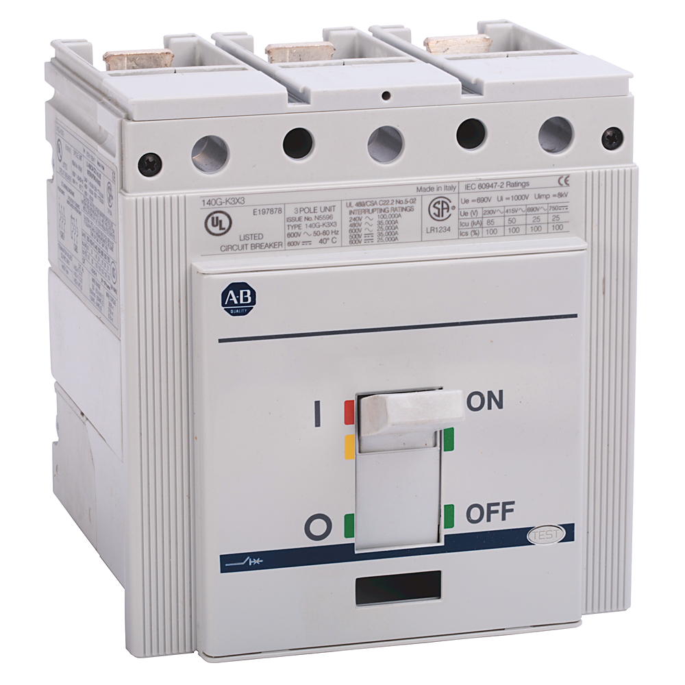Allen Bradley 140G-K3X3 400 Amp Molded Case Circuit Breaker Frame Allen Bradley 140G-K3X3 400 Amp Molded Case Circuit Breaker Frame