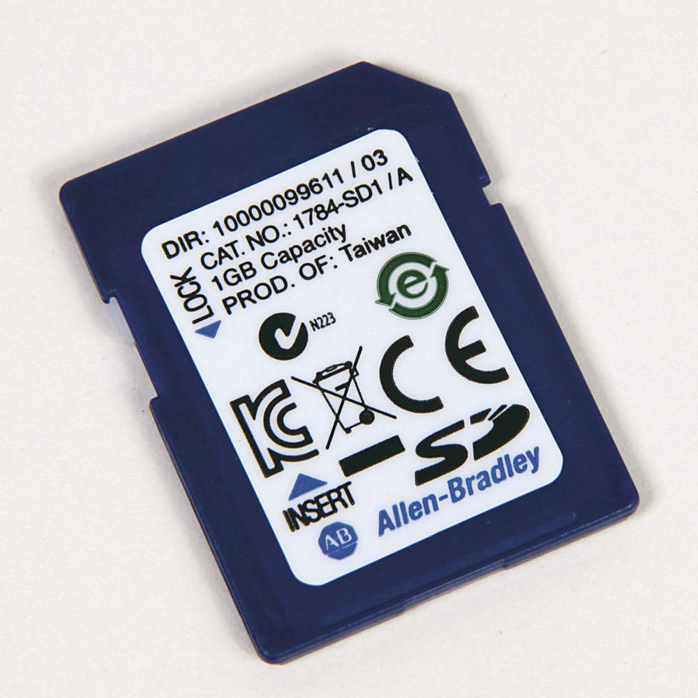 Allen-Bradley 1784-SD1 CLX/CMX Secure 1 GB Digital Memory Card Allen-Bradley 1784-SD1 CLX/CMX Secure 1 GB Digital Memory Card
