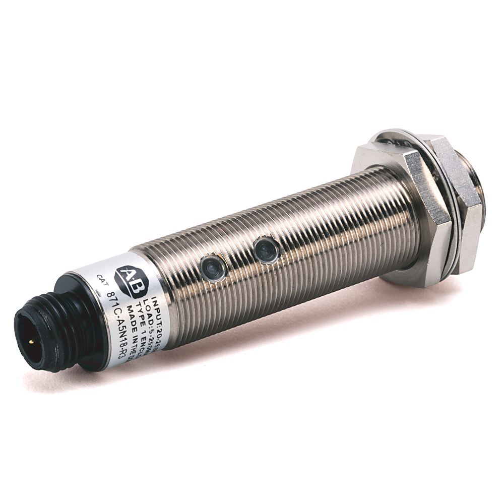 Allen-Bradley 871C-A2N12-R3 Miniature Small Barrel Inductive Sensor Allen-Bradley 871C-A2N12-R3 Miniature Small Barrel Inductive Sensor