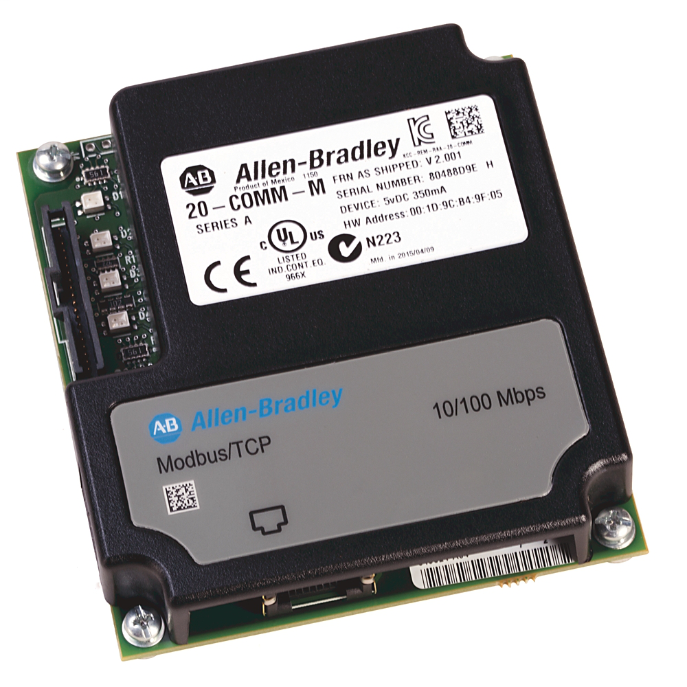 Allen-Bradley 20-COMM-M Powerflex Modbus/TCP Adapter Allen-Bradley 20-COMM-M Powerflex Modbus/TCP Adapter
