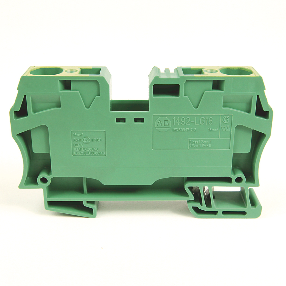 Allen-Bradley 1492-LG16 IEC Terminal Block 12.1 x 82.5 x 43.5 mm Spring Clamp Allen-Bradley 1492-LG16 IEC Terminal Block 12.1 x 82.5 x 43.5 mm Spring Clamp