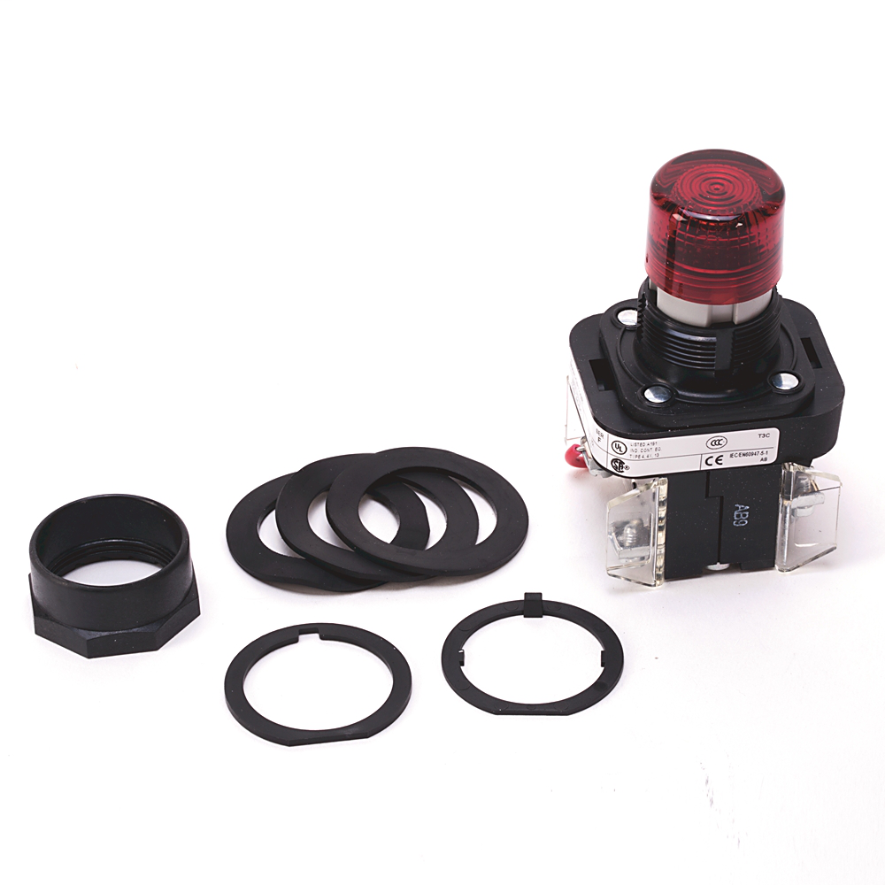 Allen-Bradley 800H-QRT10RAP 30 mm Pilot Light for Push Button Allen-Bradley 800H-QRT10RAP 30 mm Pilot Light for Push Button