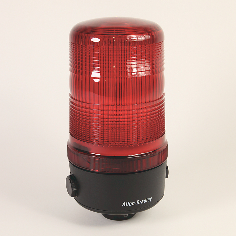 Allen-Bradley 855BM-N10DH4 1/2 Inch Conduit Mount Standard Steady Halogen Red Round 120 mm Beacon Allen-Bradley 855BM-N10DH4 1/2 Inch Conduit Mount Standard Steady Halogen Red Round 120 mm Beacon