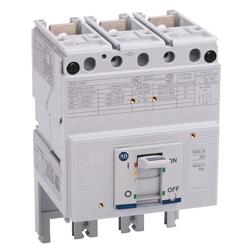 Allen-Bradley 140G-J3X3 140G 250A Molded Case Allen-Bradley 140G-J3X3 140G 250A Molded Case