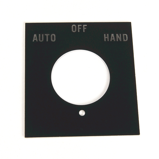 800H 7 & 9 Accessories, 800H 7 & 9 Legend Plates, Vertical, No Color Code, Standard, AUTO-OFF-HAND